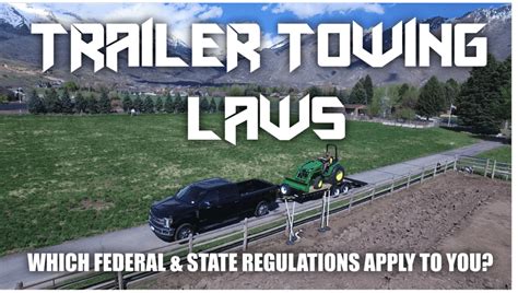 Trailer type 1. . Vosa trailer towing laws